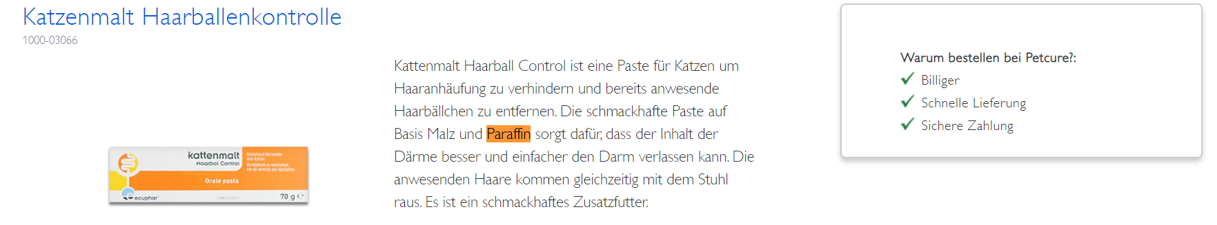 malzpaste katzen schädlich