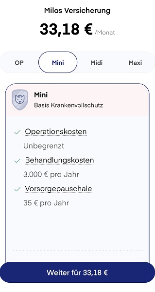 lassie katzenversicherung mini tarif